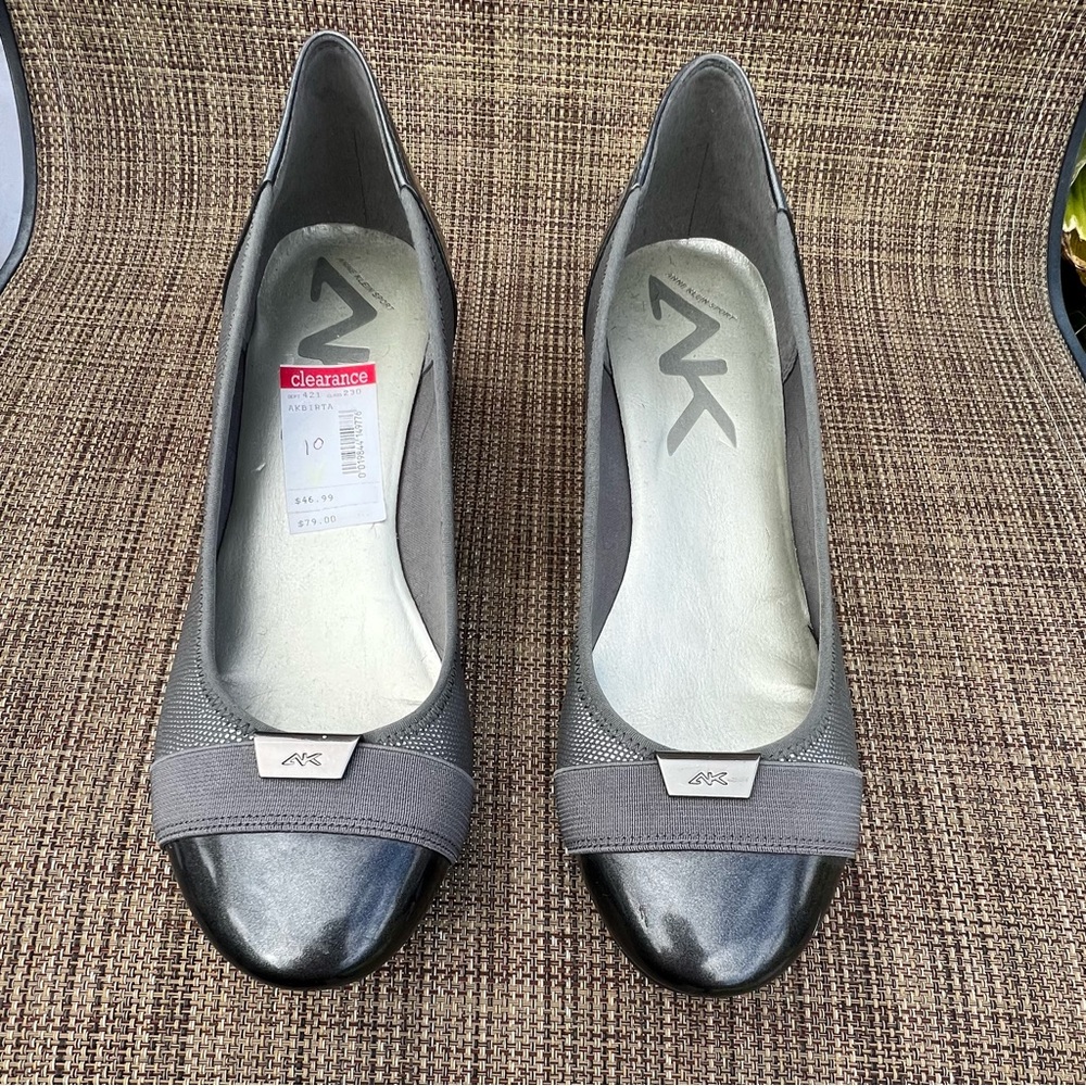 Anne Klein Sport, wedge, gray dress shoe
